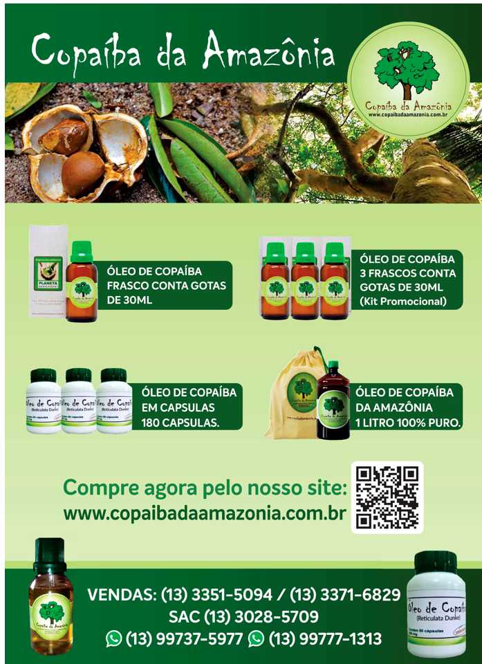 Óleo de copaiba da Amazônia 